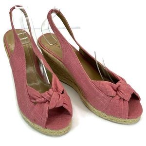 Talbots Fabric Open Toe Casual Platform Sandals